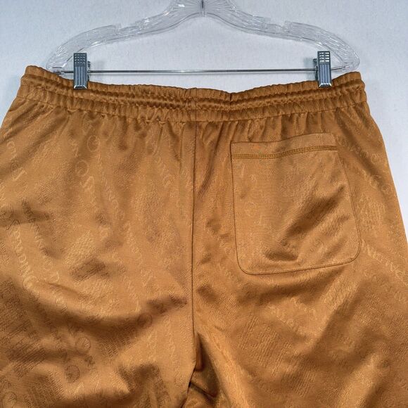 Spalding Men's X Unknwn Jacquard Logo Pants Joggers Size L  Gold Brown - Picture 3 of 10